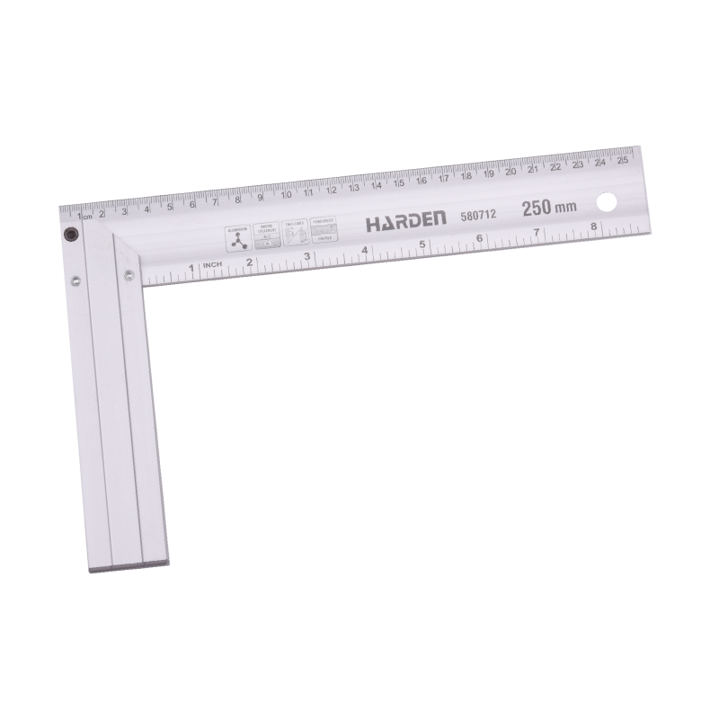 ESQUADRO ALUMÍNIO 250 mm HARDEN